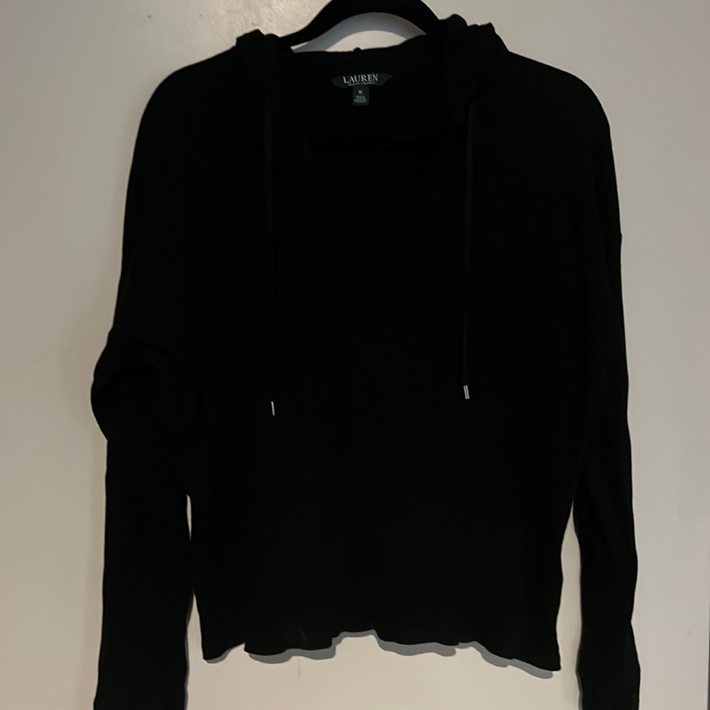 Ralph Lauren Black Jersey Hoodie
